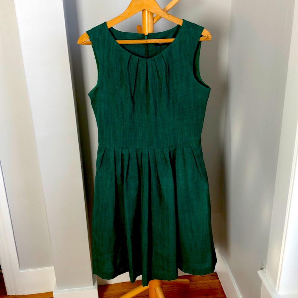 Emerald Green, Fit & Flare, Dress - Pockets!!!